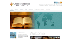 Desktop Screenshot of graceevangelisticministries.org.uk