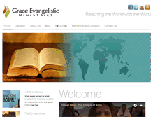 Tablet Screenshot of graceevangelisticministries.org.uk